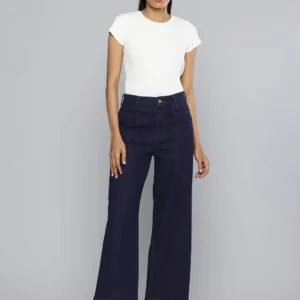 Midnight Rise Wide-Leg Jeans – Classic Denim, Elevated